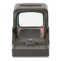 Automatic brightness adjustment adjusts the reticle to match light conditions