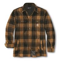 Carhartt Men&#039;s Relaxed Fit Flannel Sherpa-Lined Shirt Jacket