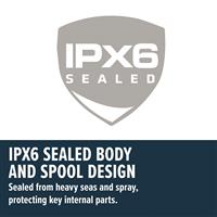 IPX6 waterpoof sealed body and spool