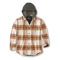 Carhartt Men&#039;s Rugged Flex Flannel Fleece-Lined Hooded Shirt Jacket