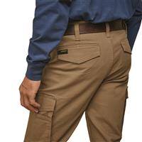 Back pockets with hook-and-loop closure