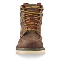 KEEN Utility Men's Cincinnati 90 Degree 6" Waterproof Work Boots, Tuscan Red/sandshell