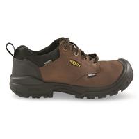 KEEN Utility Independence Oxford Waterproof Carbon Fiber Safety Toe Work Shoes, USA, Dark Earth/black