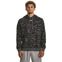Under Armour Men's Rival Fleece Camo Hoodie, Black/White