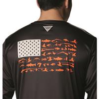 Columbia Men&#039;s PHG Terminal Shot Game Flag Long Sleeve Shirt