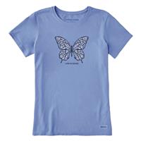 Life is Good Women's Ditsy Floral Butterfly Crusher Tee - 733380 ...