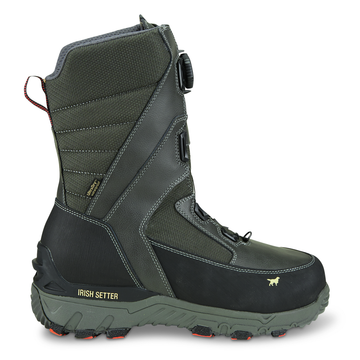 Irish Setter Men's IceTrek 12" Waterproof Insulated BOA Hunting Boots, 1,600 Gram, Slate