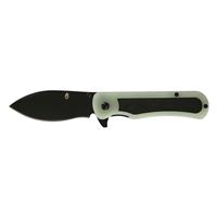 Translucent Jade G10 handle with black bamboo inlay