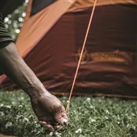Molded handle provides an optimal tie-off point