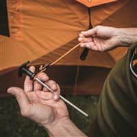 Threaded tip allows them to be screwed into the ground in rocky soil