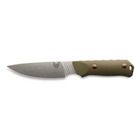 4in drop-point blade with satin finish