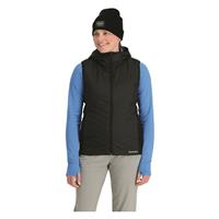 Simms Women's Fall Run Hybrid Hooded Vest, Black