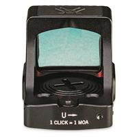 Large aspherical lens for a distortion-free sight picture and truer colors