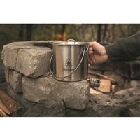 Pathfinder Stainless Steel Bush Pot, 64 oz.