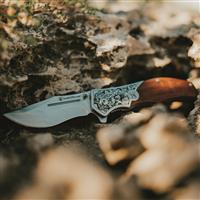 Tactical cred with classical engraved design