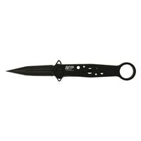 3.25" spear-point blade with black stonewash finish