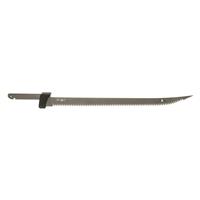 12in blade with serrated, double-cut edge