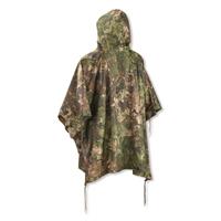 Mil-Tec Ripstop Wet Weather Poncho, Phantomleaf WASP I Camo, Z3a (Woodlands)