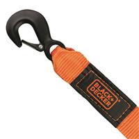 Black & Decker Light-Duty Clip End Tow Strap, 9,000-lb. Break Strength, 20' Long