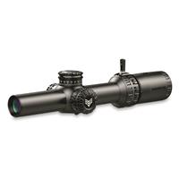 SwampFox Arrowhead LPVO 1-10x24mm Rifle Scope, SFP Guerrilla Dot BDC Red Illuminated Reticle