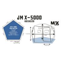 Clam Jason Mitchell JMX-5000 Thermal 5-Side Hub-style Ice Fishing