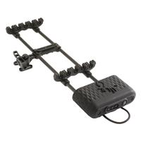 Holds 5 arrows using customizable single or dual arrow grippers