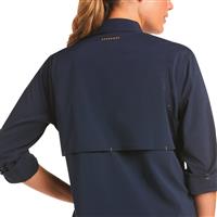 Vented back panel with mesh lining