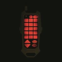 Backlit buttons for night hunting