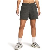 Under Armour Women's Rival Terry Shorts, Castlerock Full Heather/black