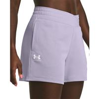 Under Armour Women's Rival Terry Shorts, Celeste / White