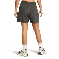 Under Armour Women's Rival Terry Shorts, Castlerock Full Heather/black