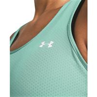 Under Armour Women's HeatGear Armour Racer Tank, Radial Turquoise/white