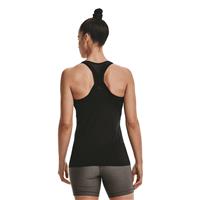 Under Armour Women's HeatGear Armour Racer Tank, Black/metallic Silver