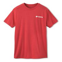 Costa Men's Topwater Short Sleeve Shirt, Red Heather