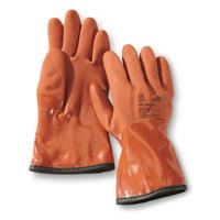 German Military Surplus KCL690 Cama ISO Fleece Lined Gloves, New, Orange