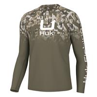 Huk Men's Icon X Camo Fade New Superior Small Breathable Long Sleeve Shirt  