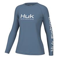 Chemise Huk Performance Femme – Manches Longues Bleu Gelée – Légère & Respirante – Taille L