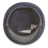 Plastic visor and hat band, Blue/gray