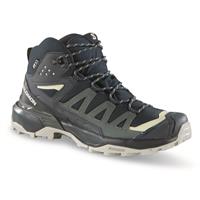 Salomon Women's X ULTRA 360 Mid ClimaSalomon Waterproof Hiking Boots, Carbon/urban Chic/metal