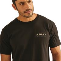 Ariat Men's Paisley Shield Short Sleeve Tee, Black