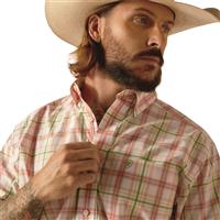 Ariat Men's Pro Series Short Sleeve Shirt, Tea Rose