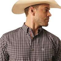 Ariat Men's Pro Series Short Sleeve Shirt, Blue Indigo
