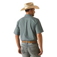 Ariat Men's Pro Series Short Sleeve Shirt, Aqua