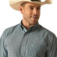Ariat Men's Pro Series Short Sleeve Shirt, Aqua