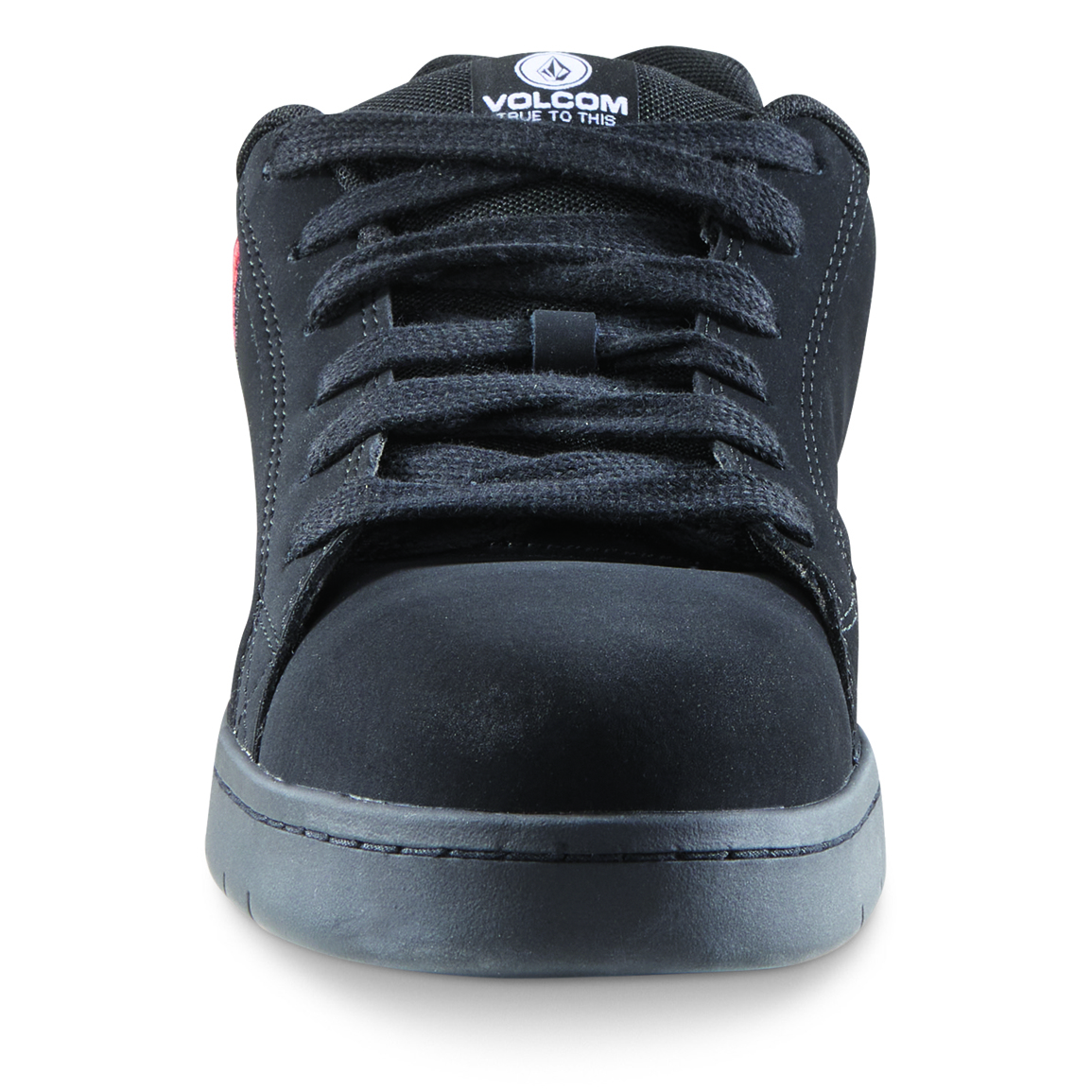 Volcom Men's Stone Composite Toe Work Shoes, Black/Red