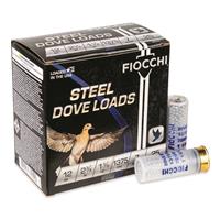 Fiocchi Field Dynamics Steel Dove Loads, 12 Gauge, 2 3/4&quot;, 1 1/8 Oz., 250 Rounds