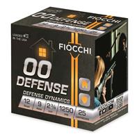 Fiocchi Defense Dynamics, 12 Gauge, 2 3/4&quot;, 00 Buckshot, 25 Rounds