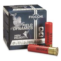 Fiocchi High-Velocity, 28 Gauge, 2 3/4", 3/4 oz. Shells, 250 Rounds