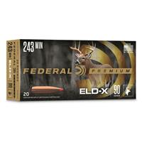 Federal Premium, .243 Winchester, ELD-X, 90 Grain, 20 Grain