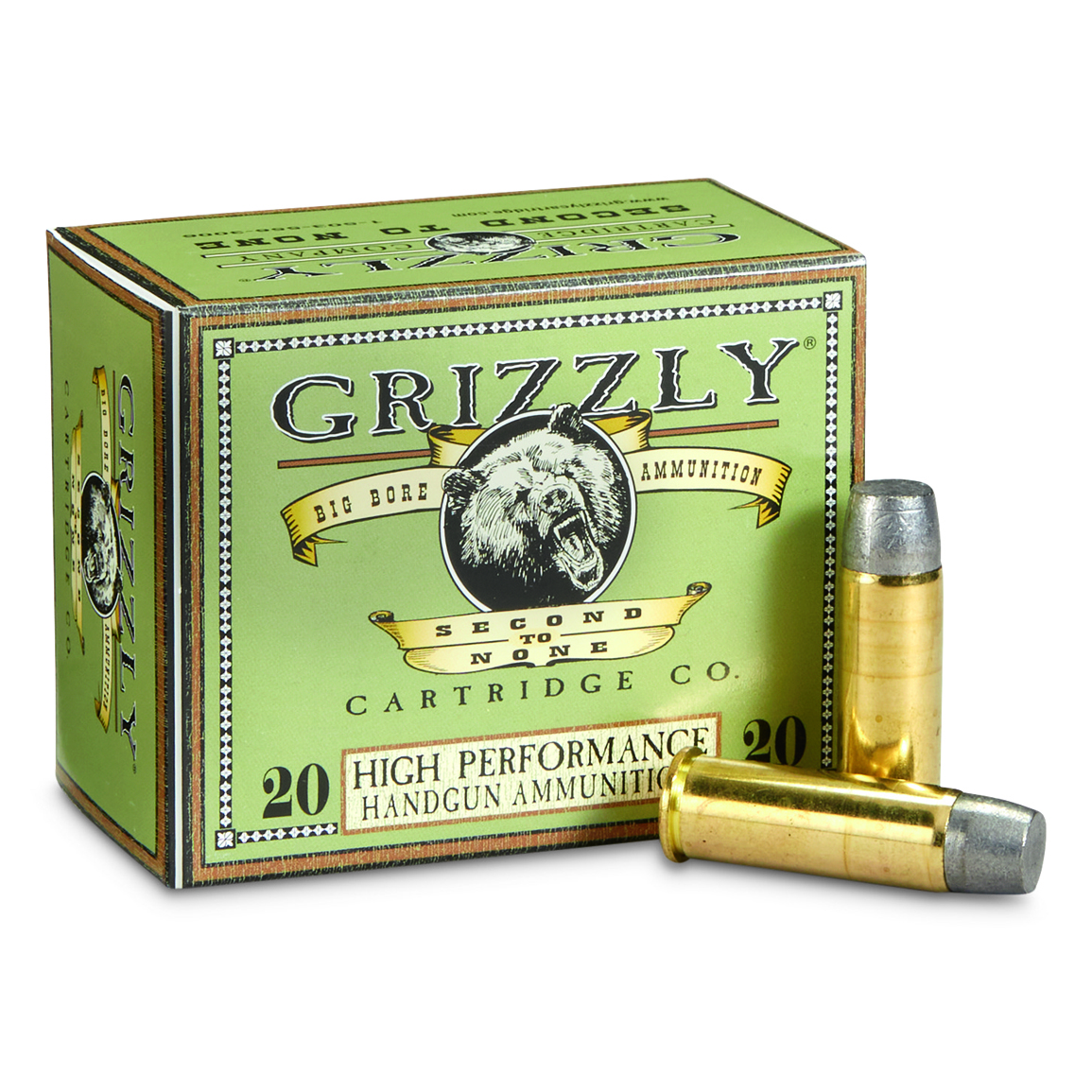 Grizzly Cartridge Co. High Performance Handgun, .44 Magnum, WFNGC, 300 ...